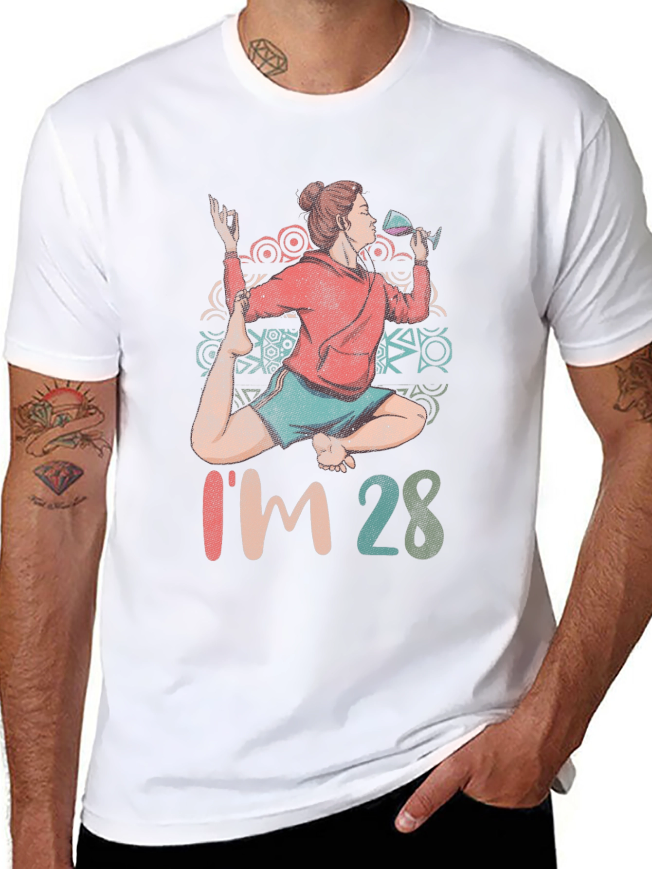 Yoga & Wine T-Shirt - Im 28 Graphic Tee