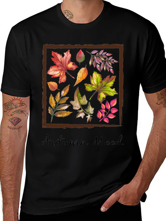 Autumn Mood T-Shirt - Fall Leaves Graphic Tee