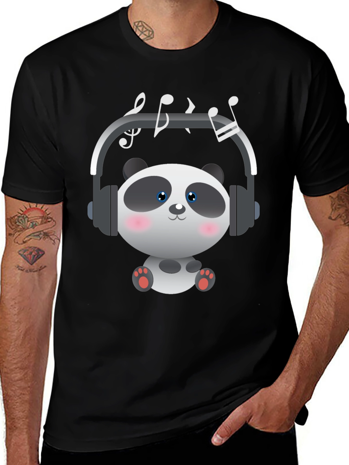 Panda Music Lover T-Shirt