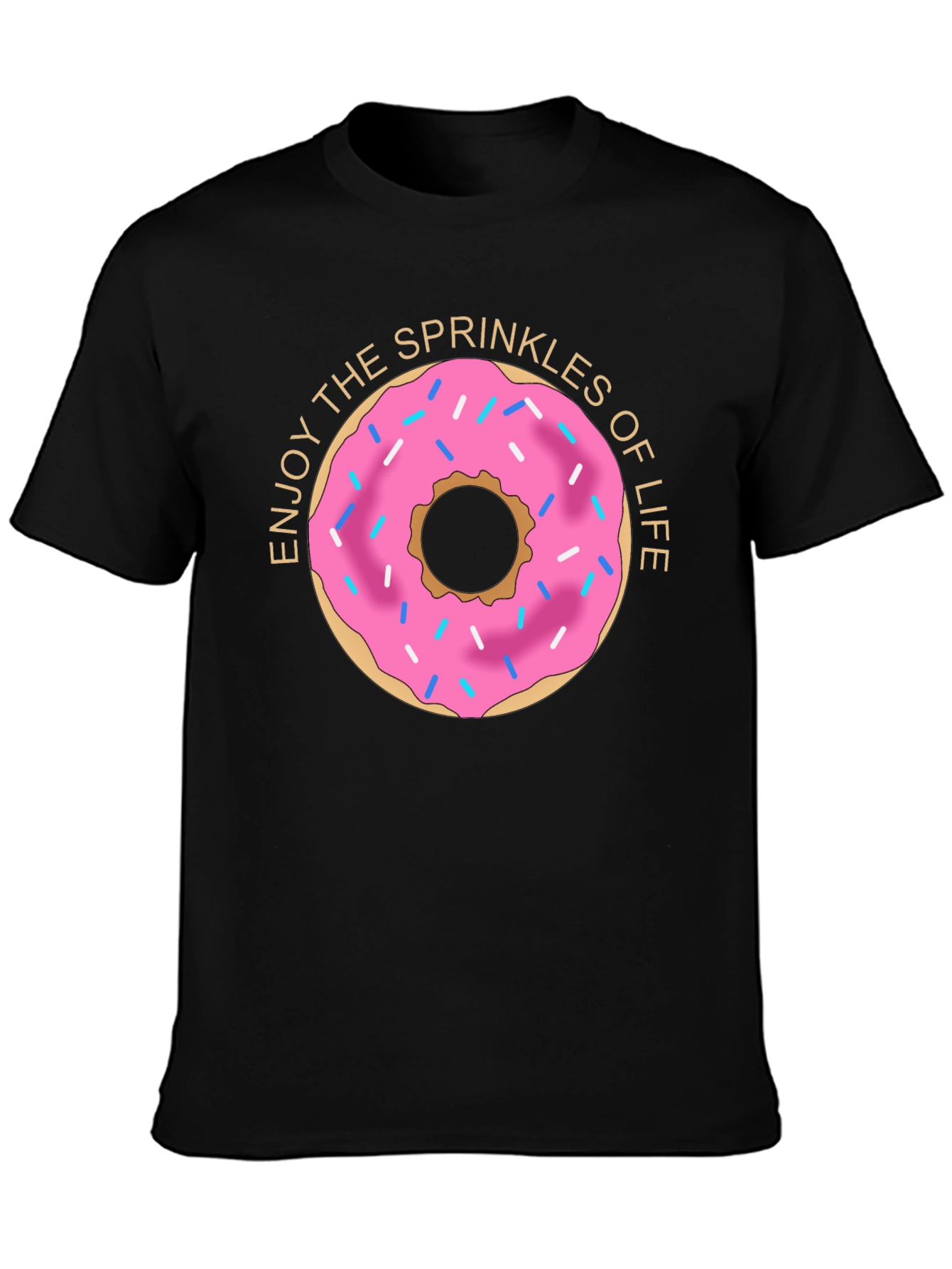 Enjoy Sprinkles Donut Graphic T-Shirt