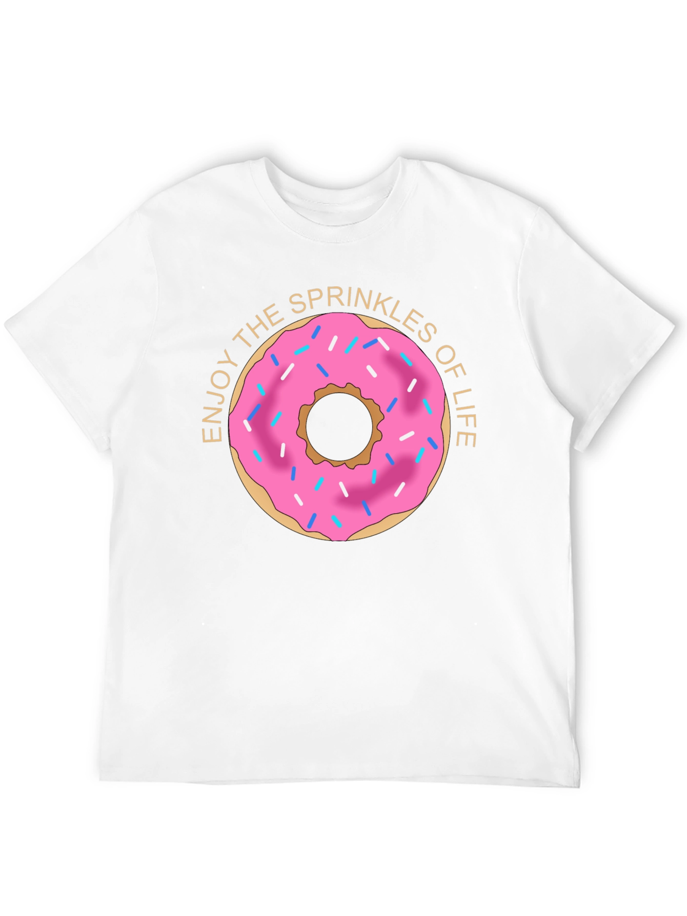 Enjoy Sprinkles Donut Graphic T-Shirt