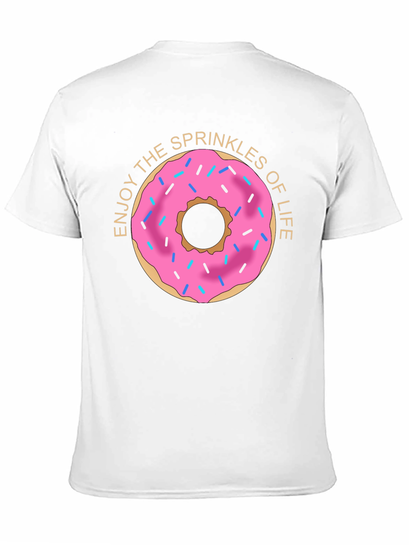 Enjoy Sprinkles Donut Graphic T-Shirt