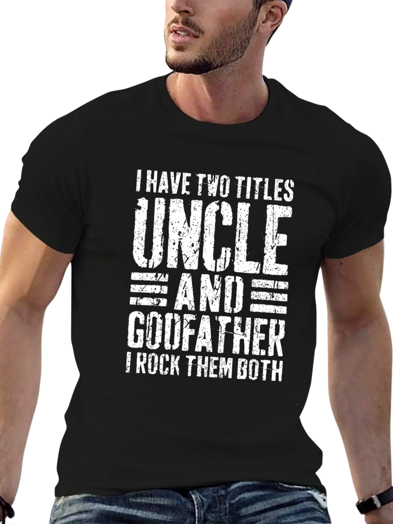 Uncle Godfather T-Shirt - Two Titles Rock Tee