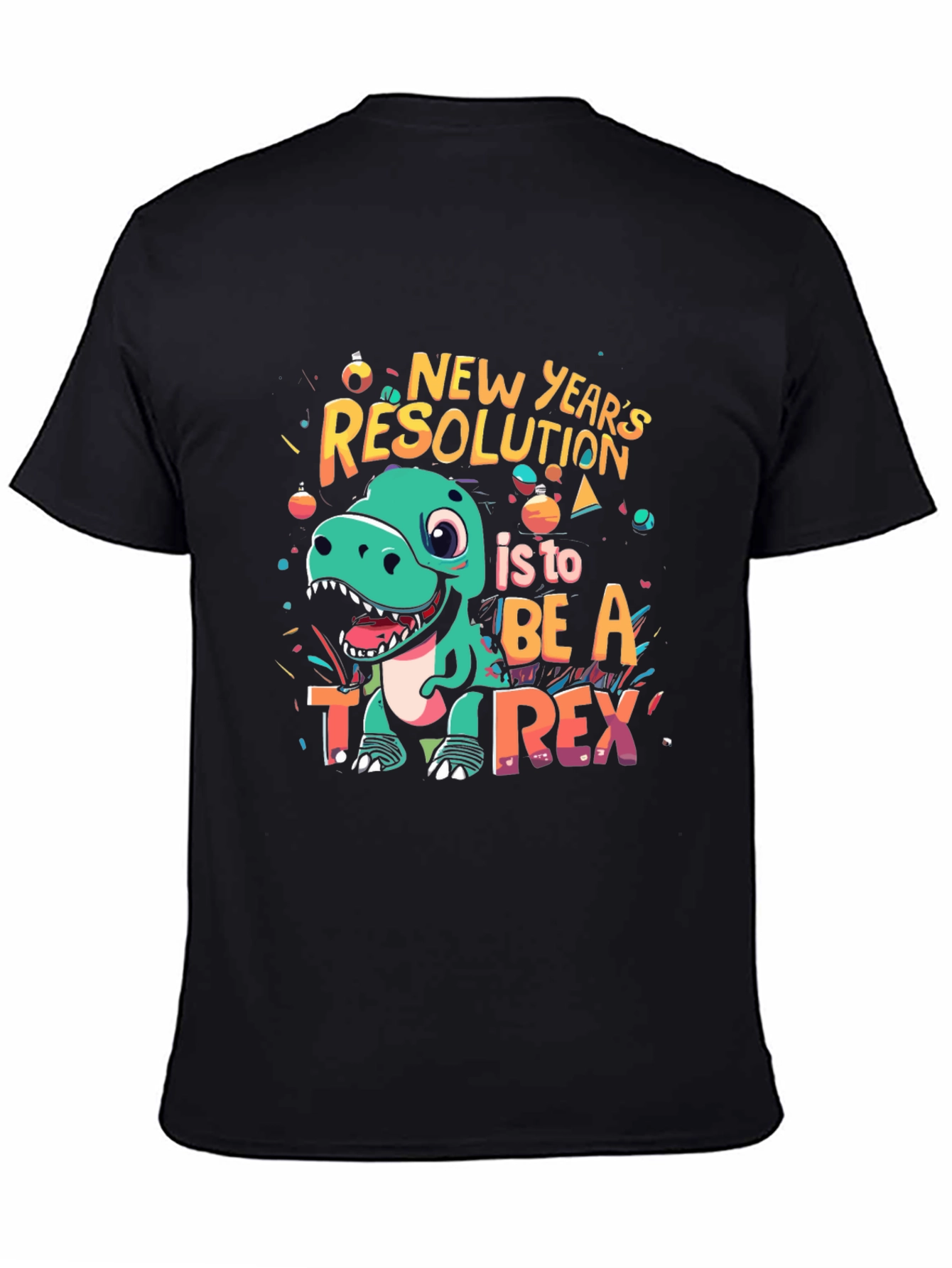 New Years T-Rex Resolution T-Shirt