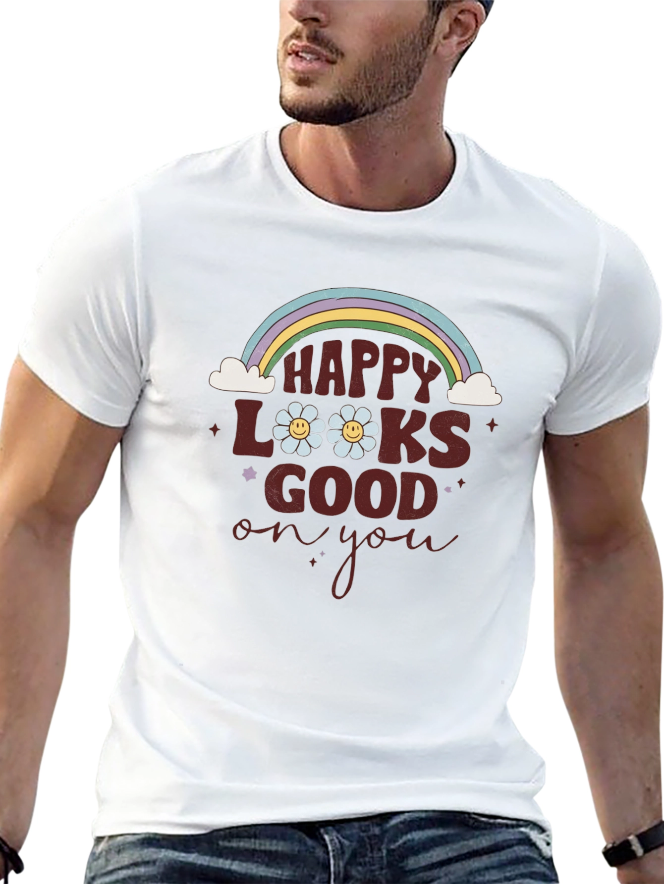 Happy Looks Good On You Graphic Tee