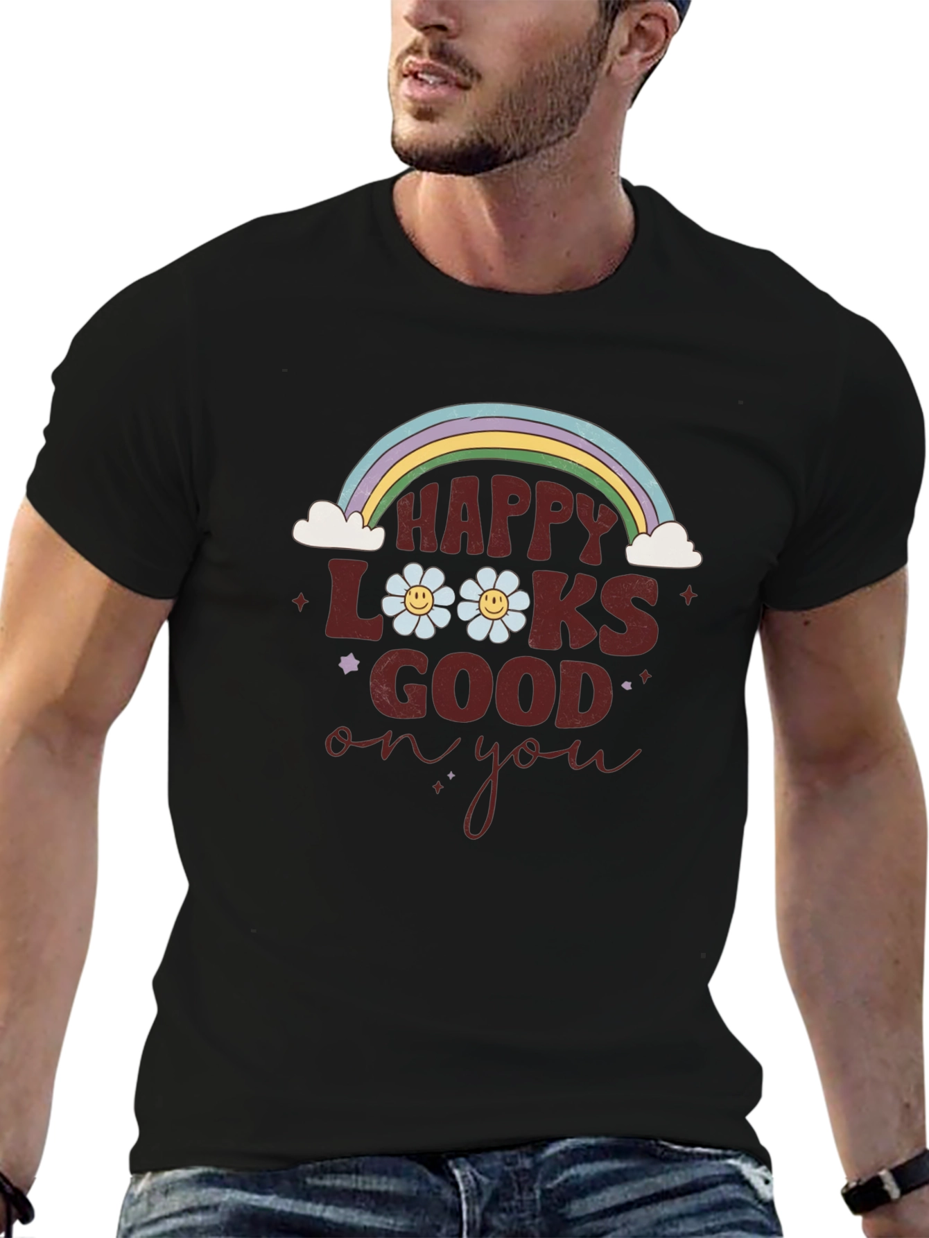 Happy Looks Good On You Graphic Tee