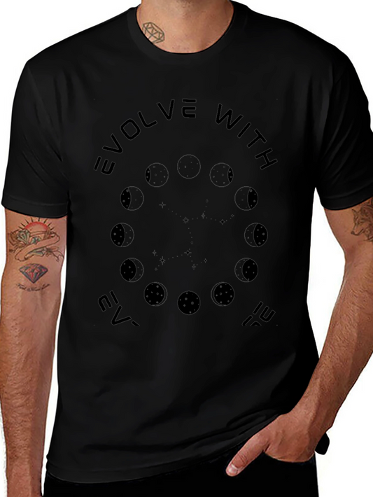 Evolve With It Black Graphic Tee