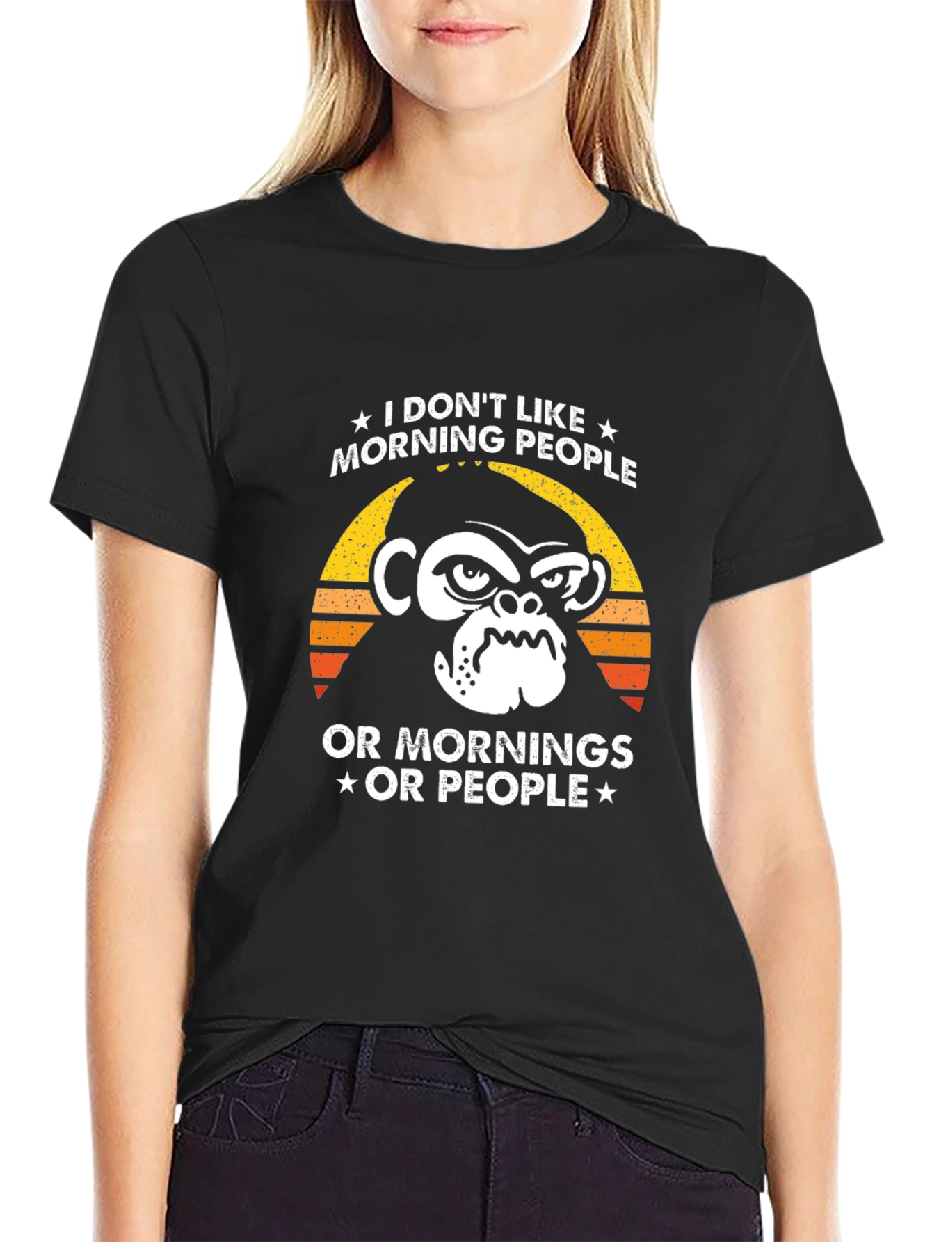 I Dont Like Morning People Graphic Tee