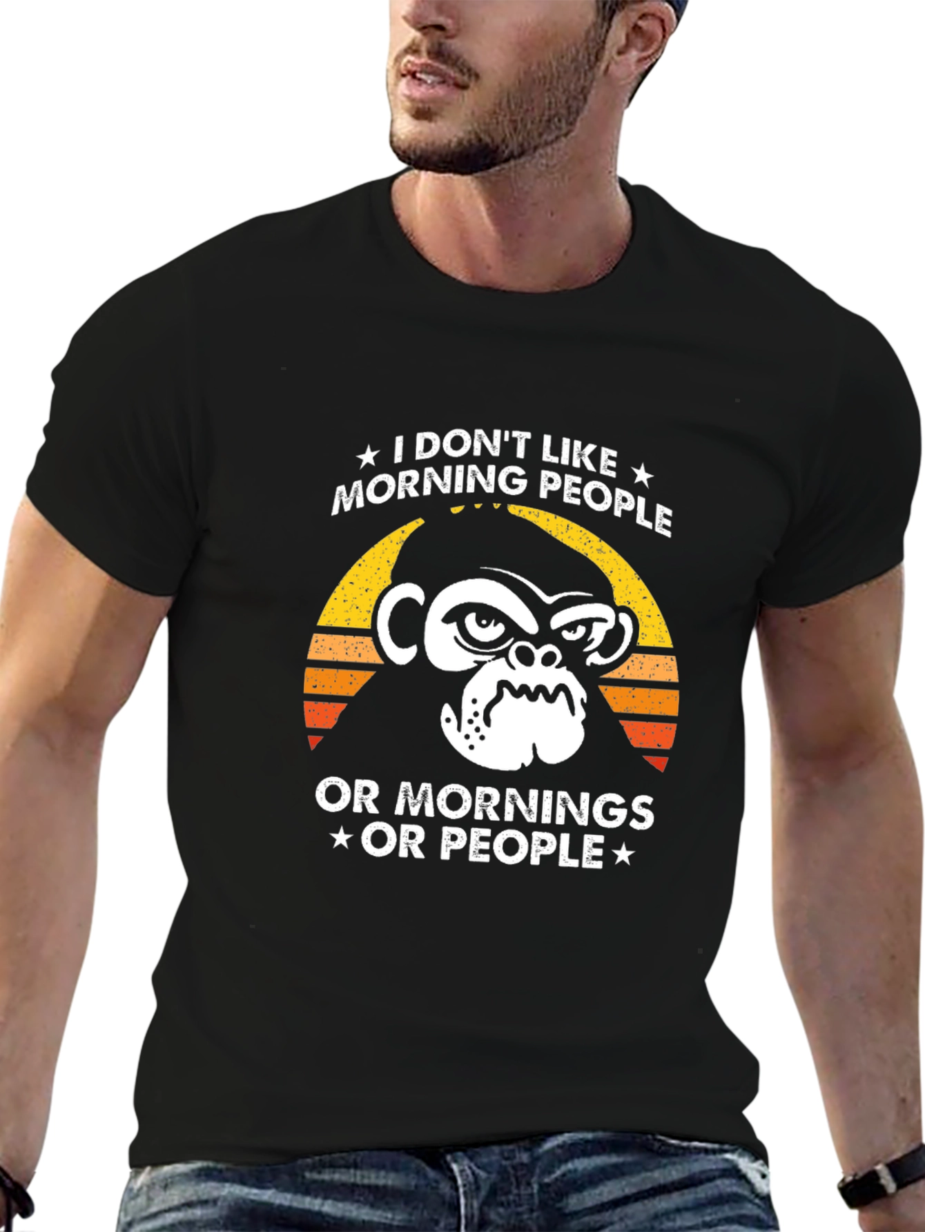 I Dont Like Morning People Graphic Tee