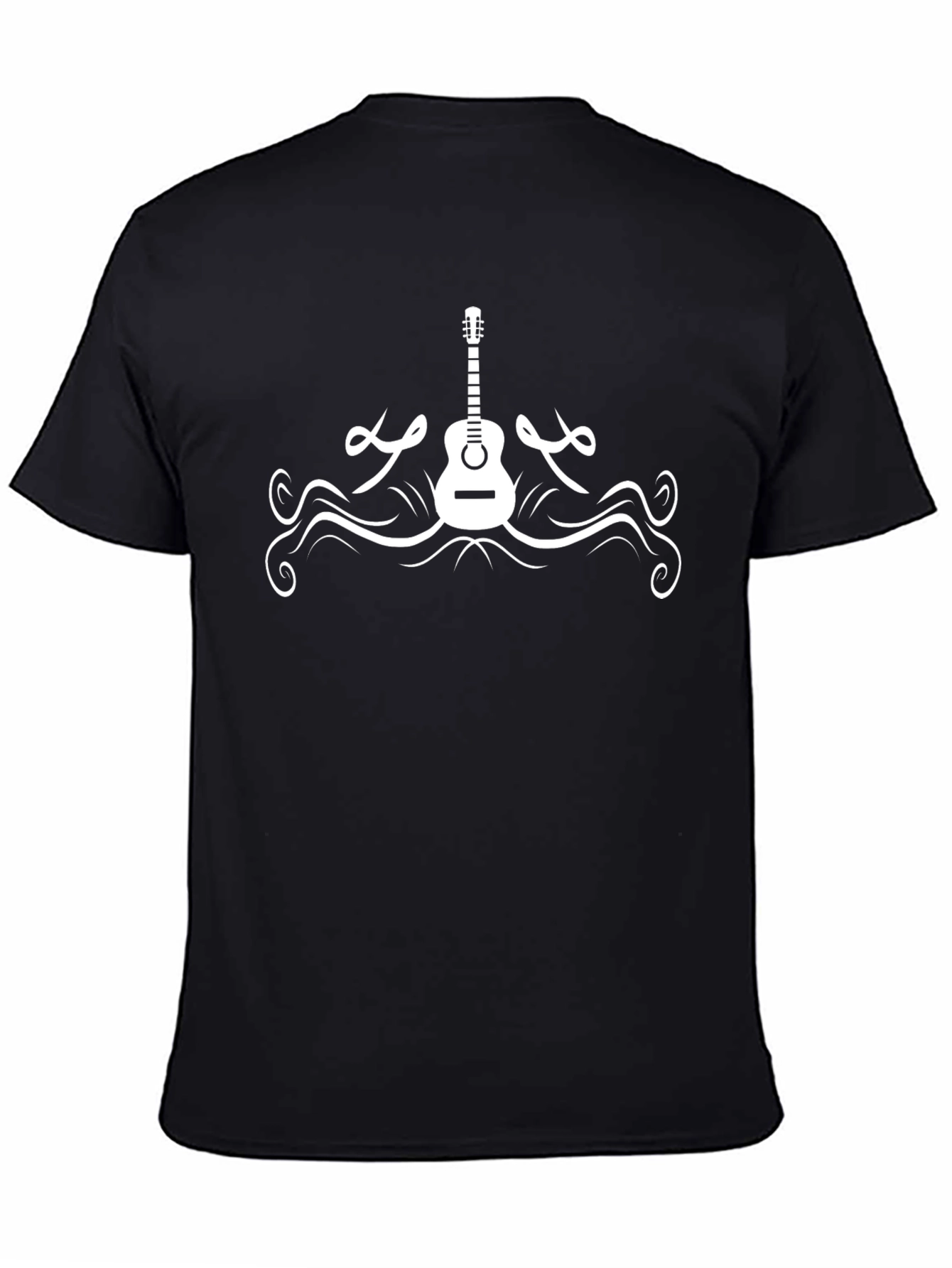 Guitar Graphic Black T-Shirt