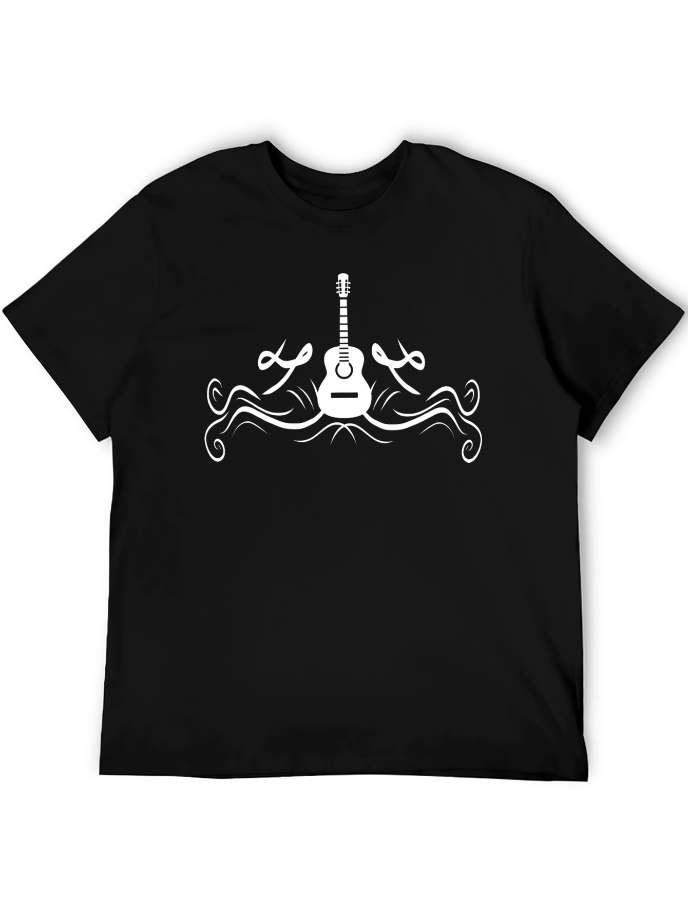 Guitar Graphic Black T-Shirt