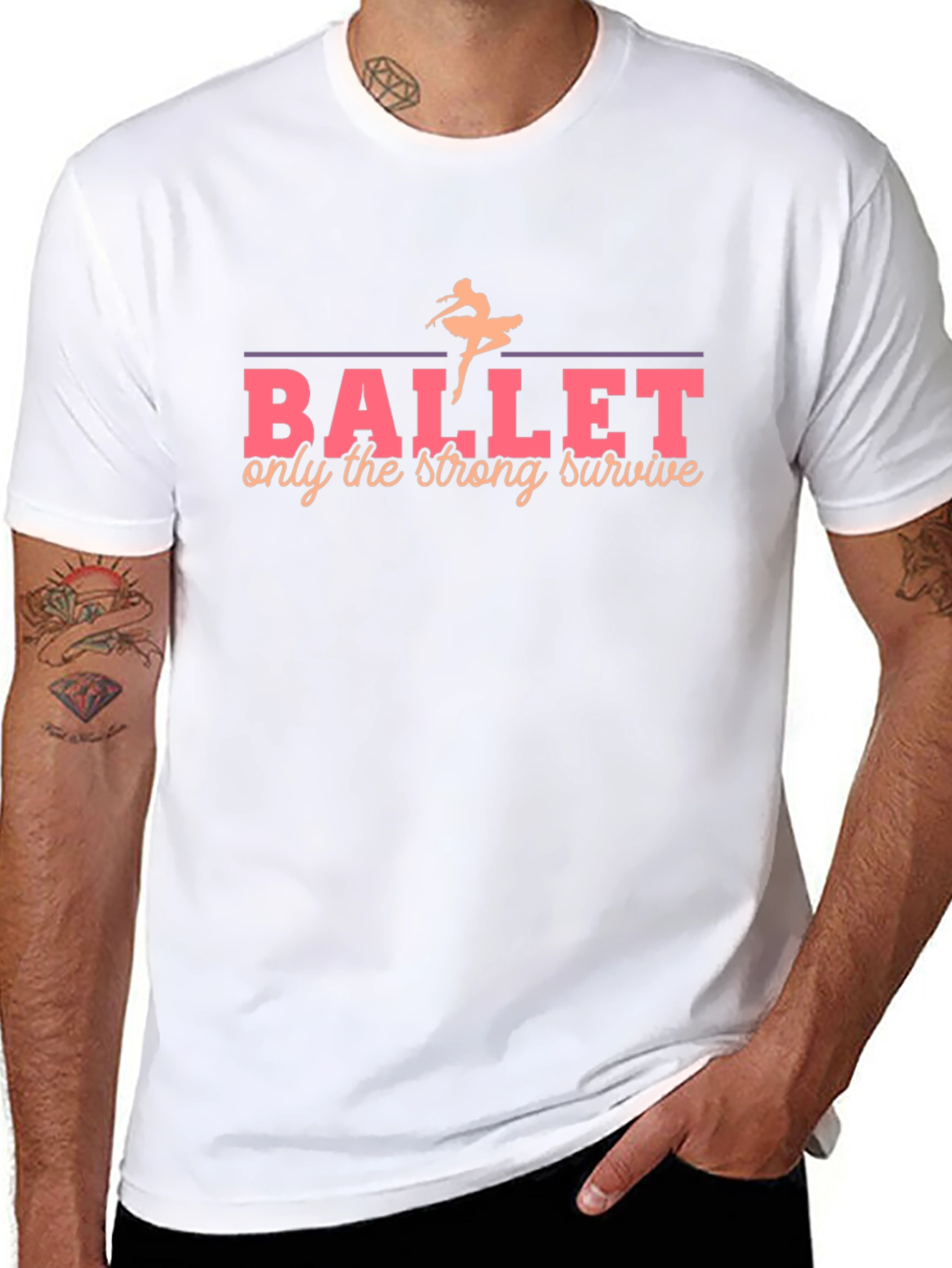 Ballet Strong Survive Black T-Shirt