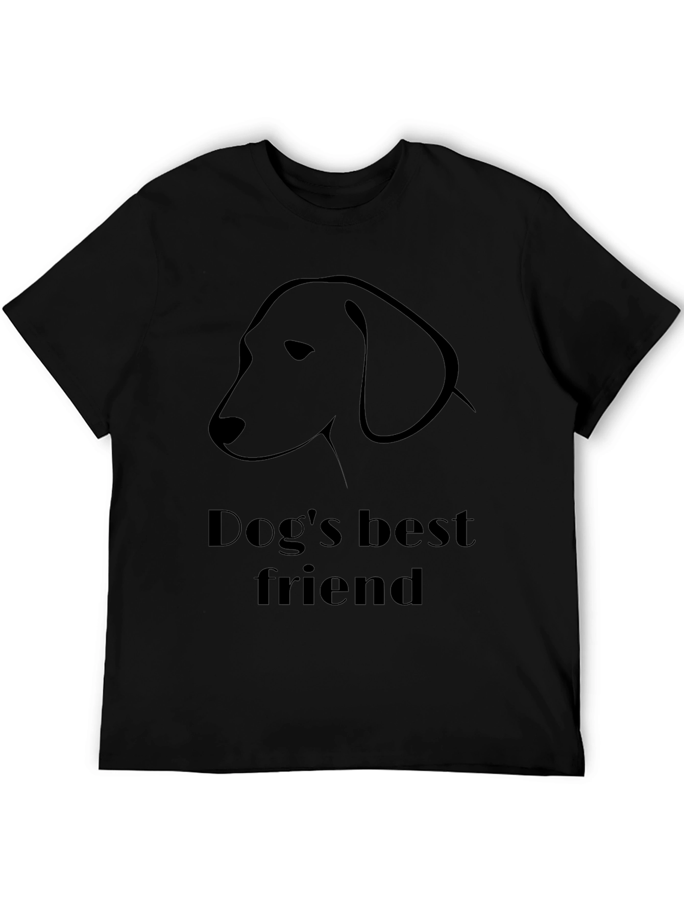 Dogs Best Friend Black T-Shirt
