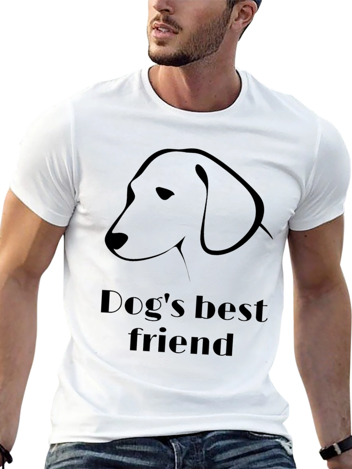 Dogs Best Friend Black T-Shirt