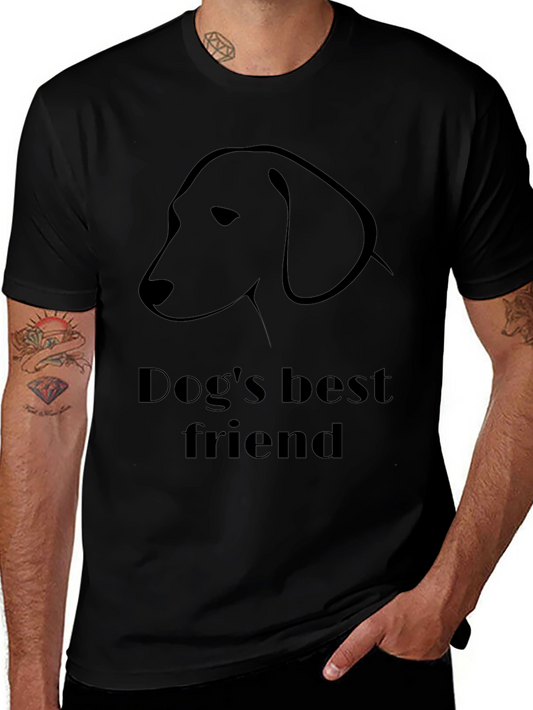 Dogs Best Friend Black T-Shirt