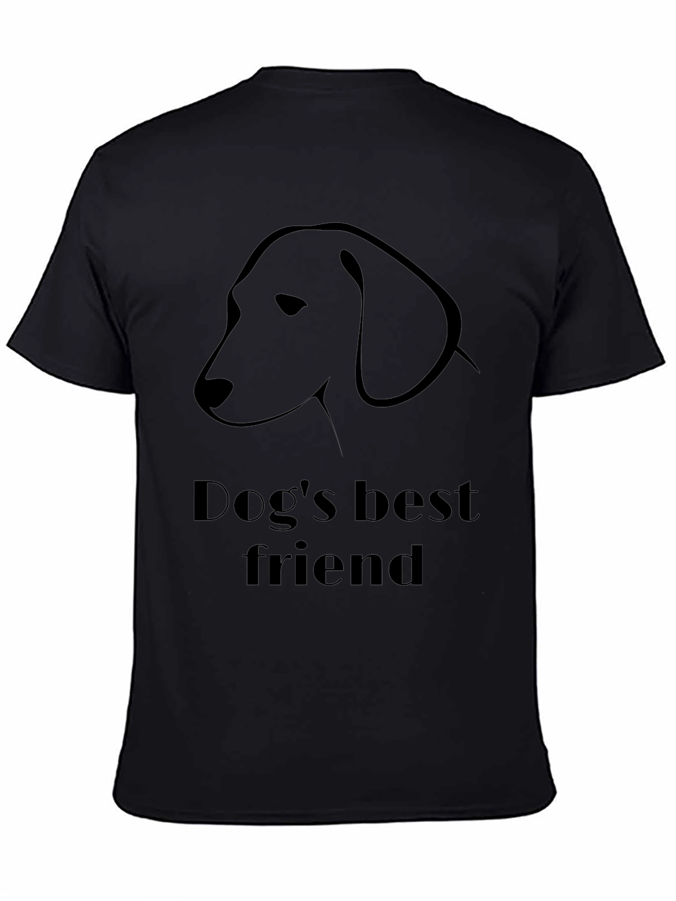Dogs Best Friend Black T-Shirt