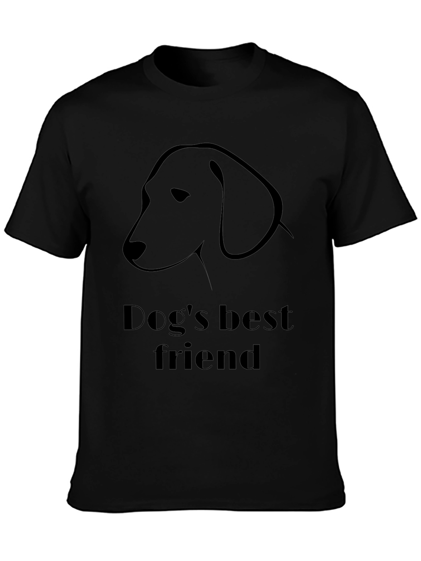Dogs Best Friend Black T-Shirt