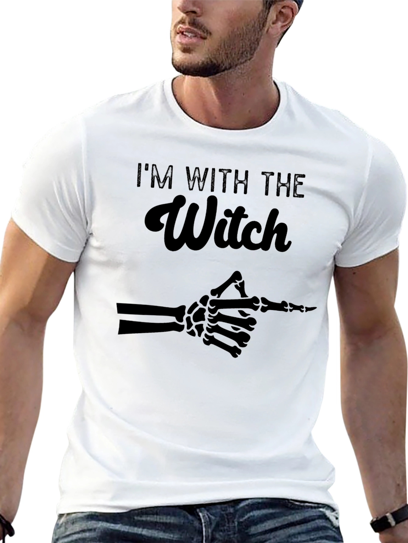 Im With The Witch Halloween T-Shirt