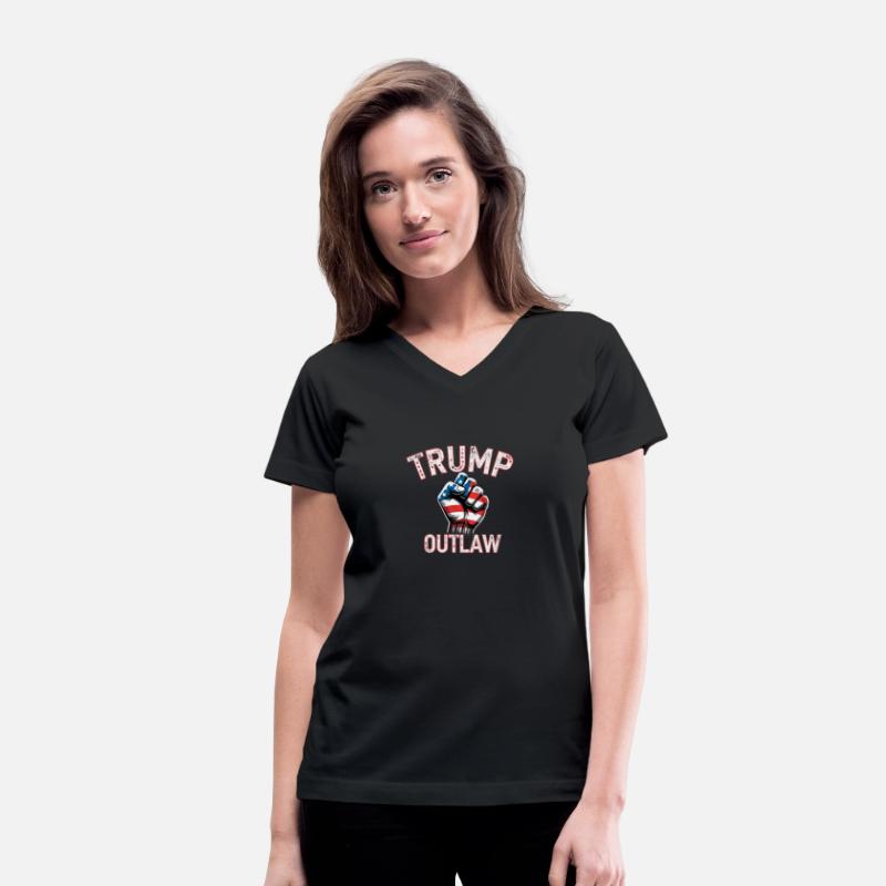 Iconic fist design with "TRUMP OUTLAW" text
