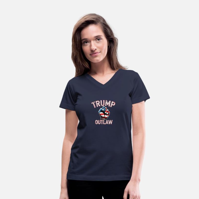 Iconic fist design with "TRUMP OUTLAW" text