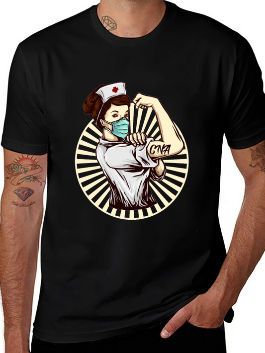 Nurse CNA Graphic T-Shirt - Strong Women Design