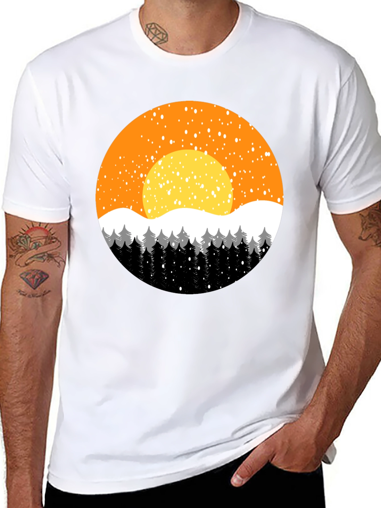Winter Sunset Graphic Tee