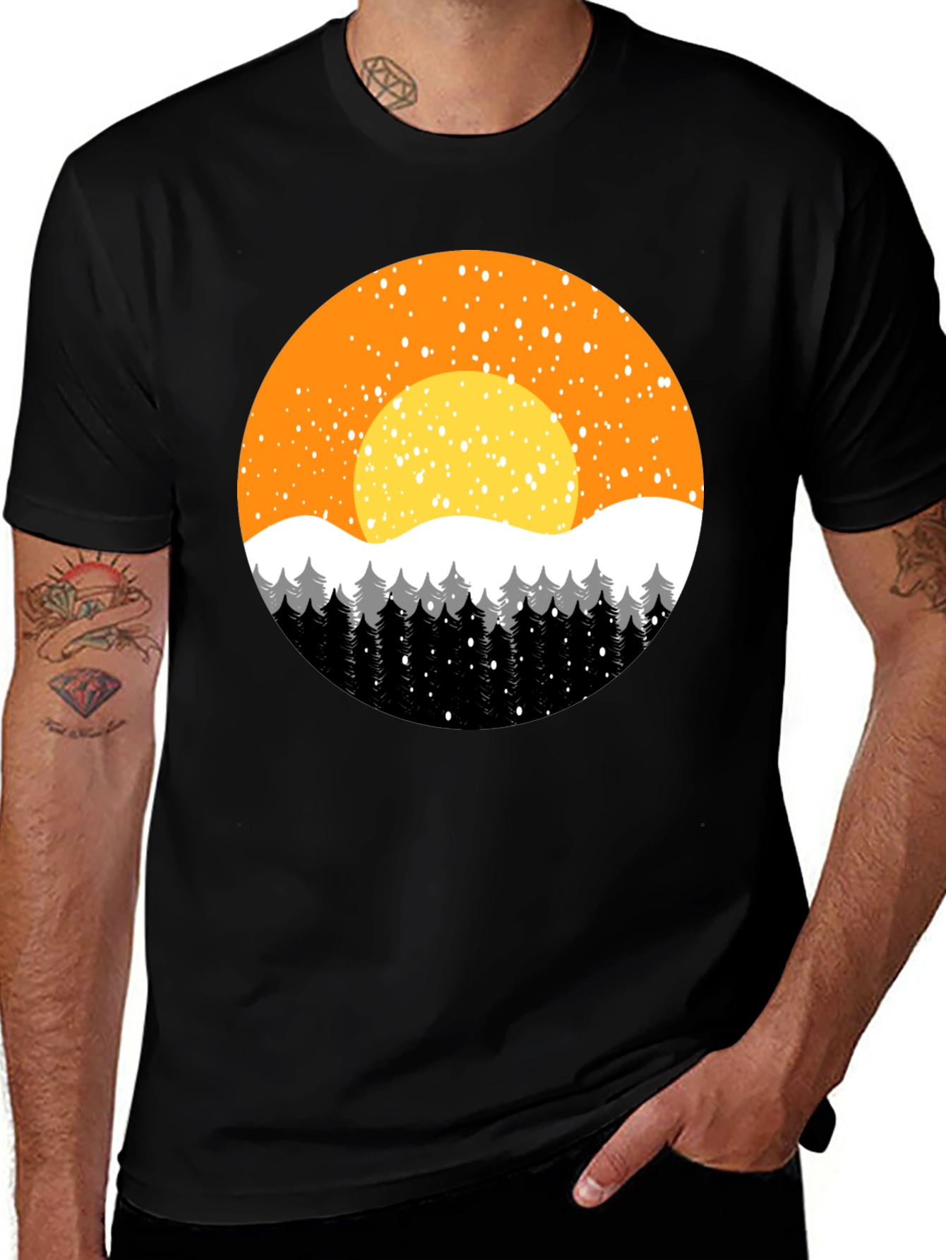 Winter Sunset Graphic Tee