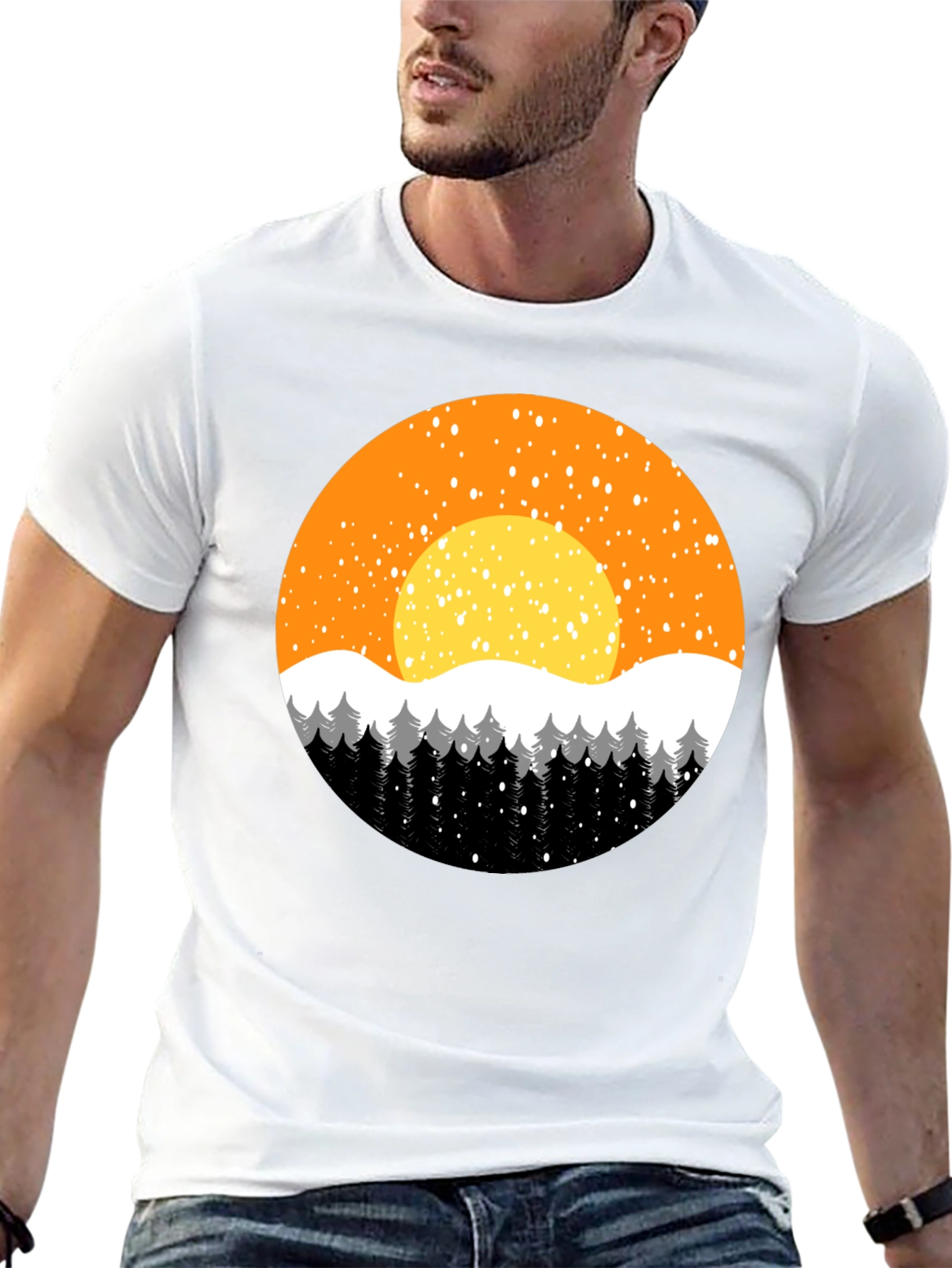Winter Sunset Graphic Tee