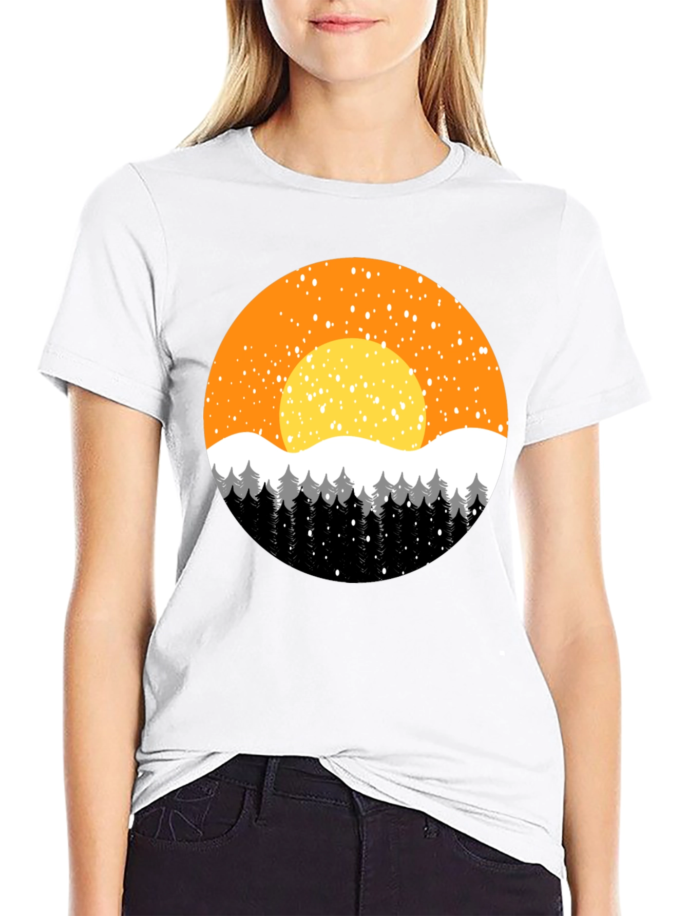 Winter Sunset Graphic Tee