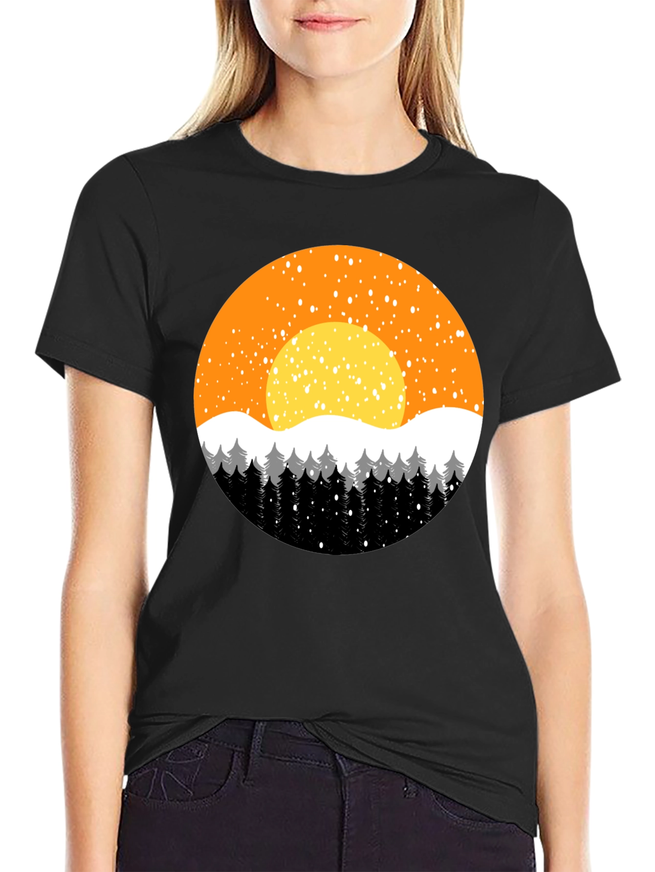Winter Sunset Graphic Tee