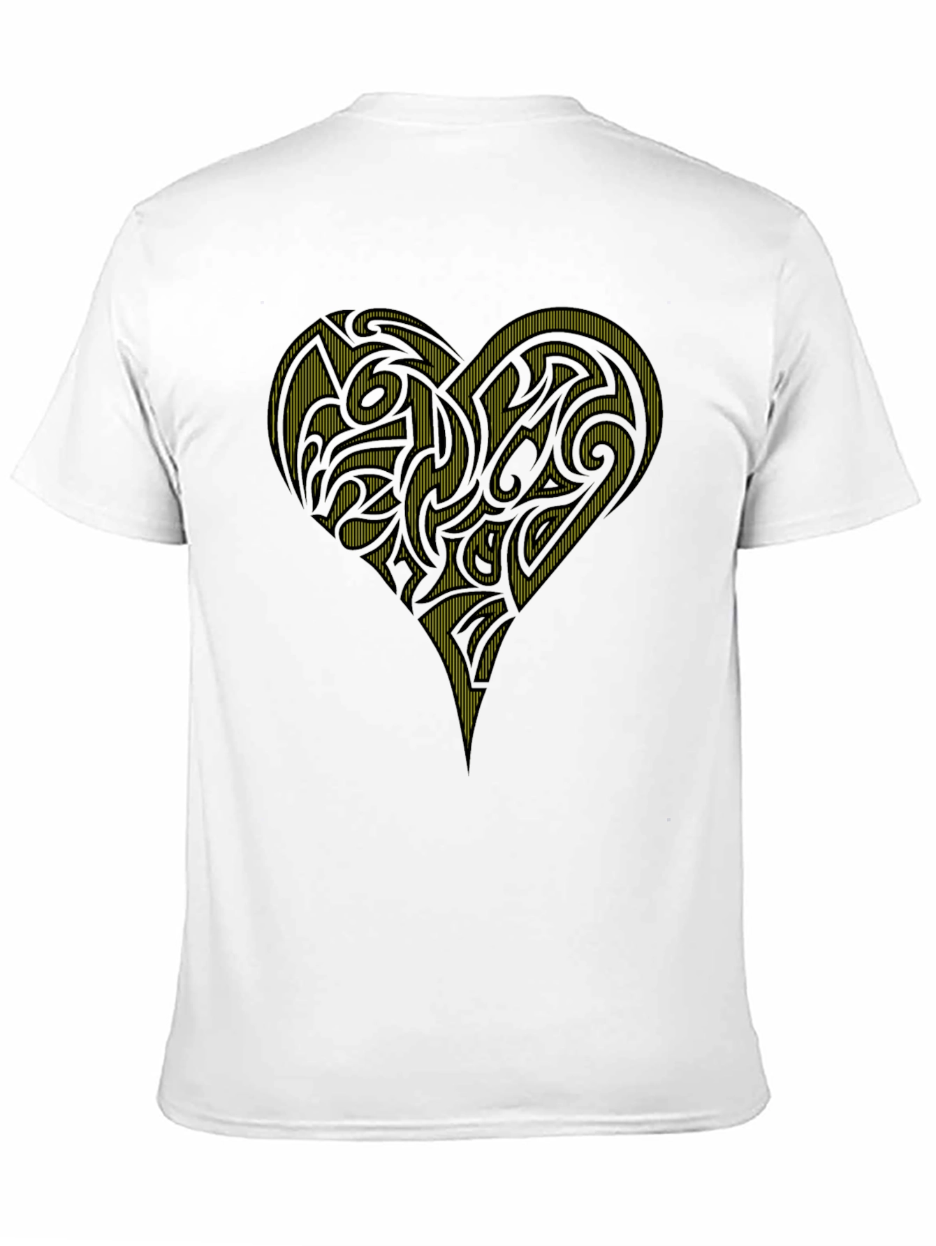 Tribal Heart Graphic Black T-Shirt