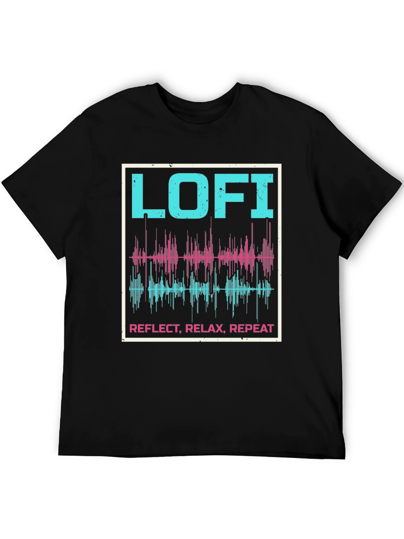 Lo-fi Reflect Relax Repeat Graphic Tee