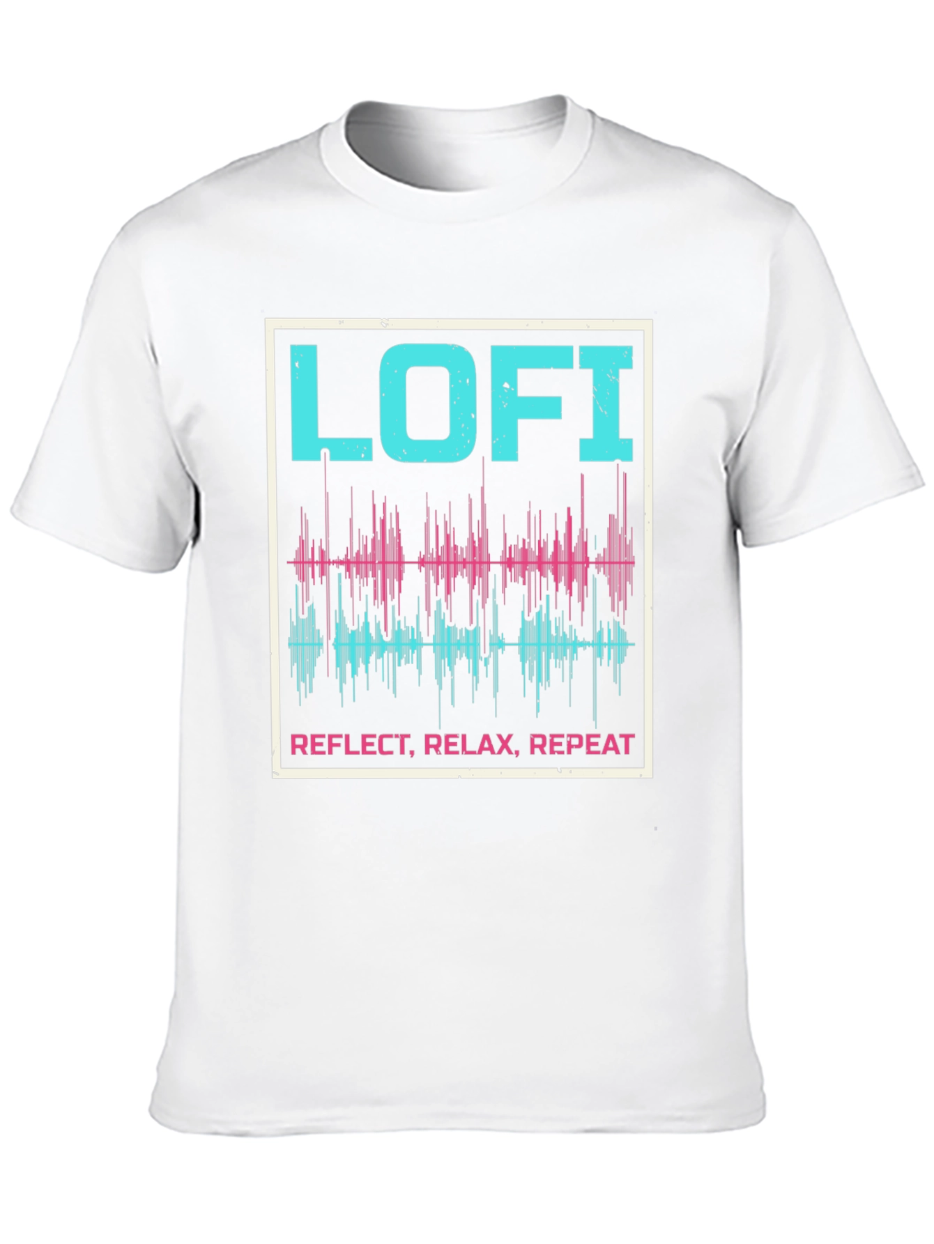Lo-fi Reflect Relax Repeat Graphic Tee