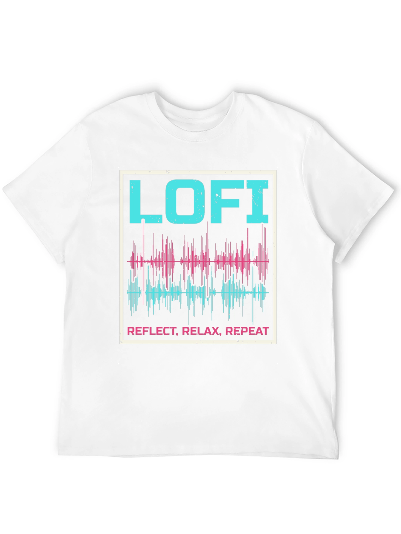 Lo-fi Reflect Relax Repeat Graphic Tee