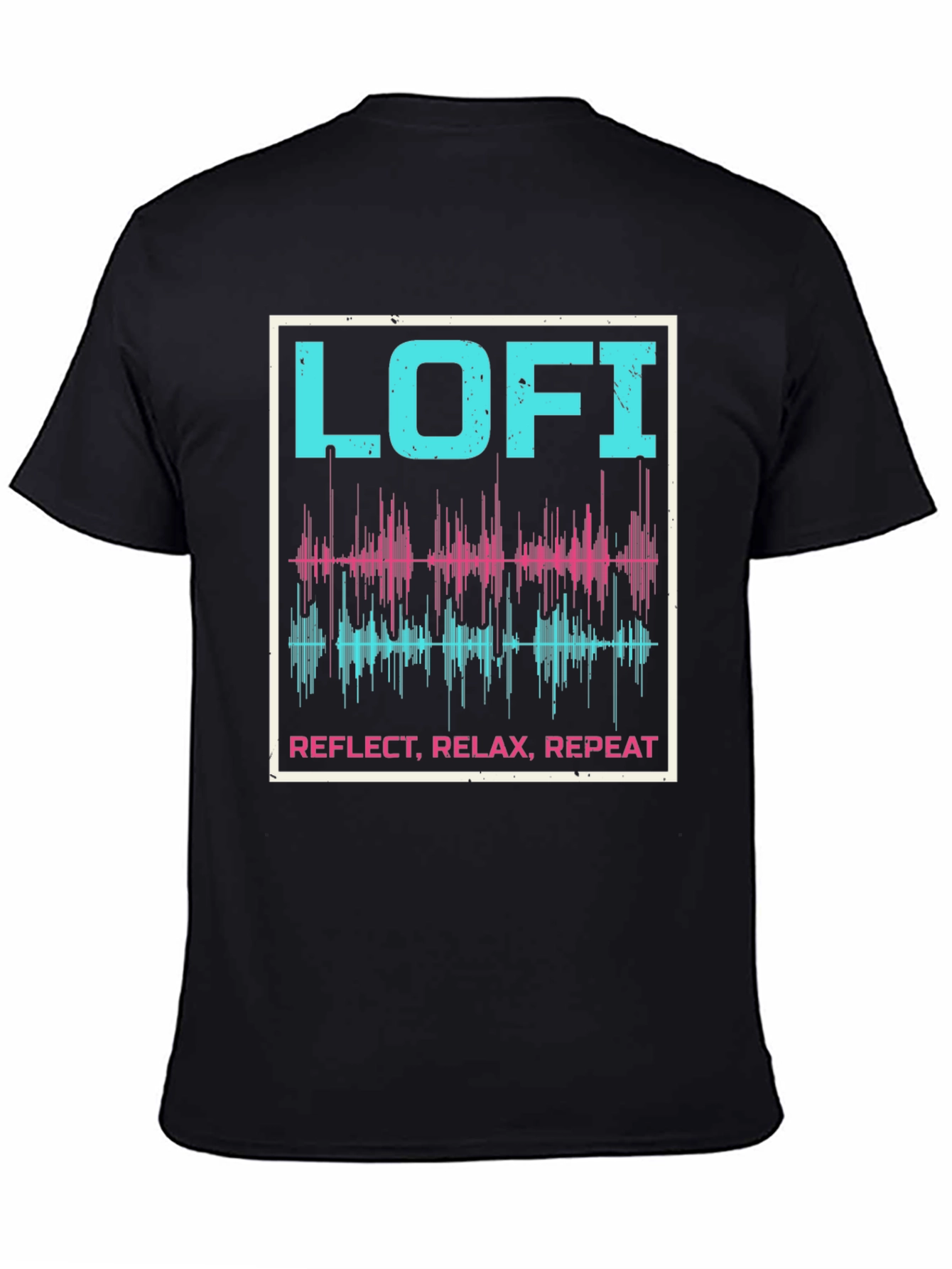 Lo-fi Reflect Relax Repeat Graphic Tee