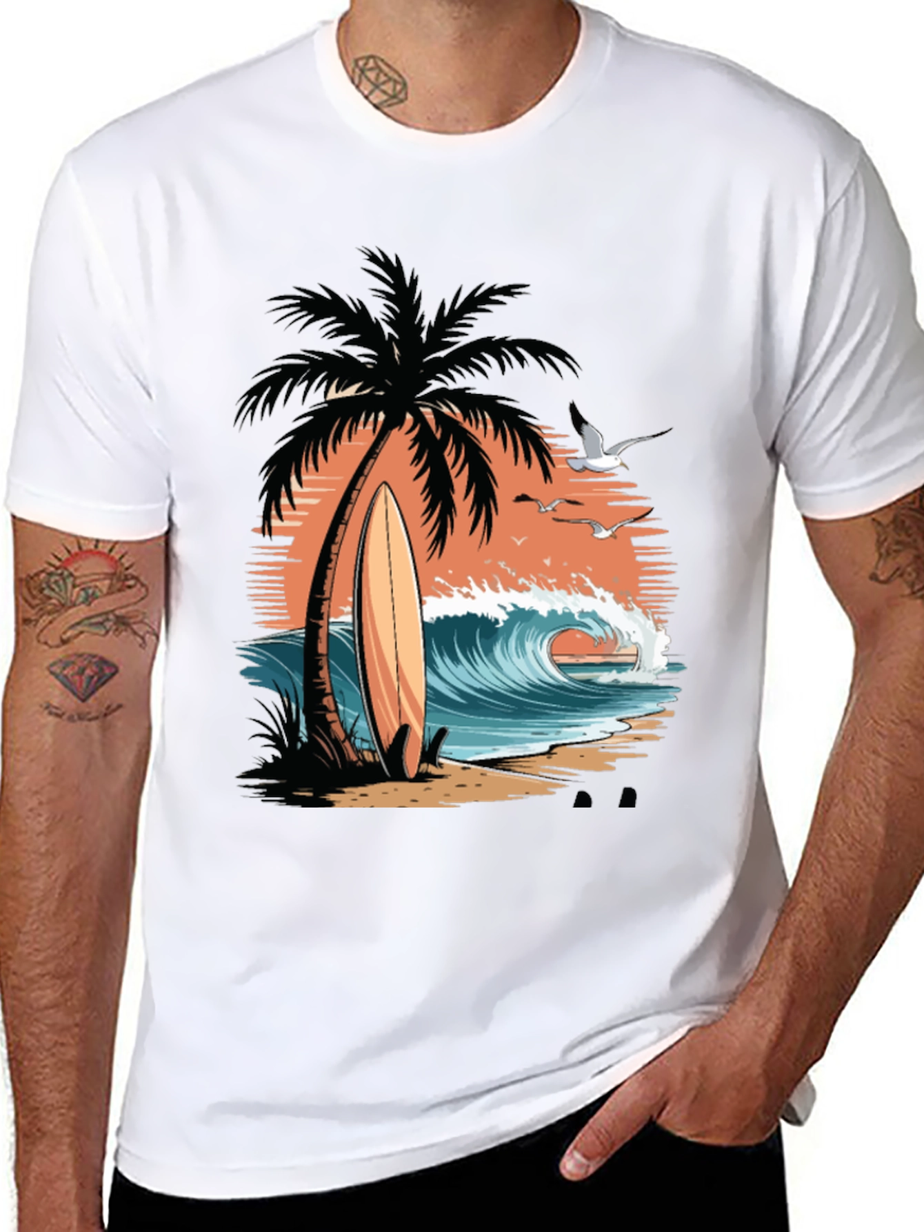 Surfs Up Tee - Beach Vibes T-Shirt