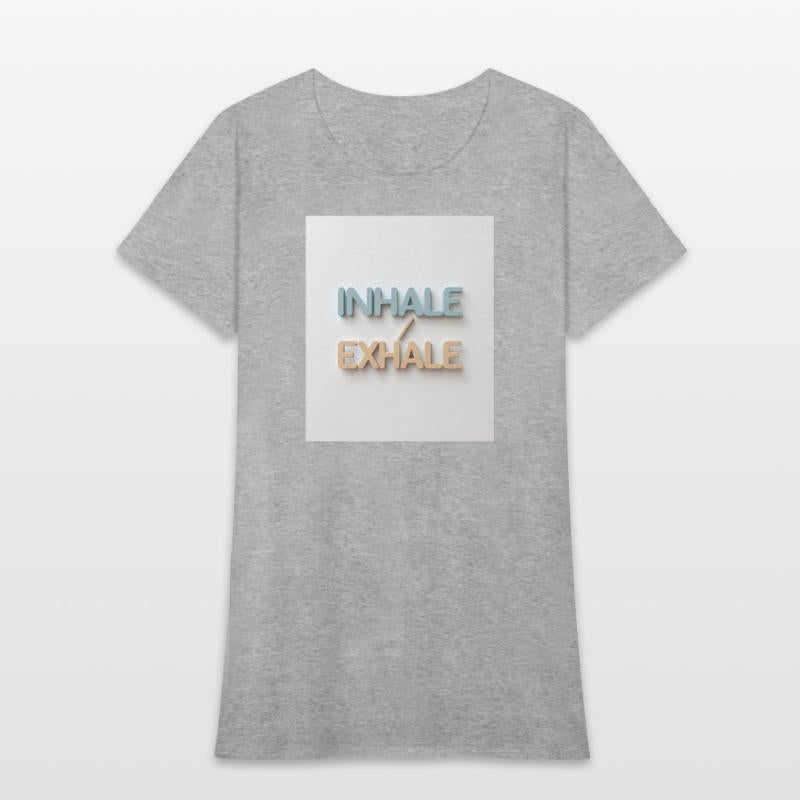 Inhale Exhale Minimalist Calm Tee