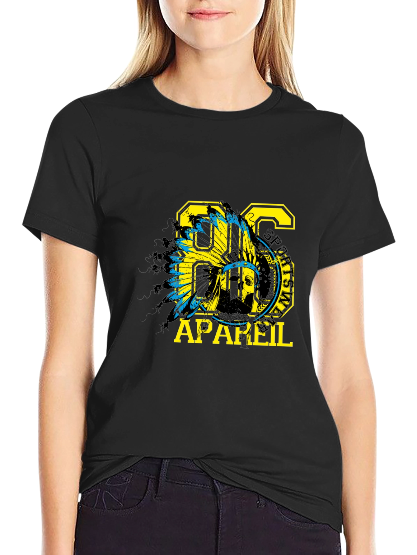 Mens Black T-Shirt with 86 Apparel Graphic