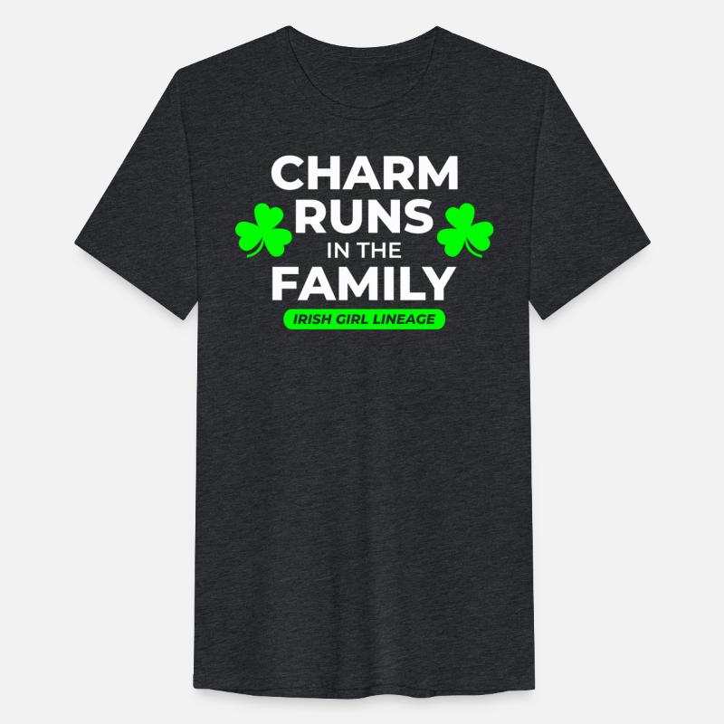 Irish Girl Lineage: Family Charm St Patricks day