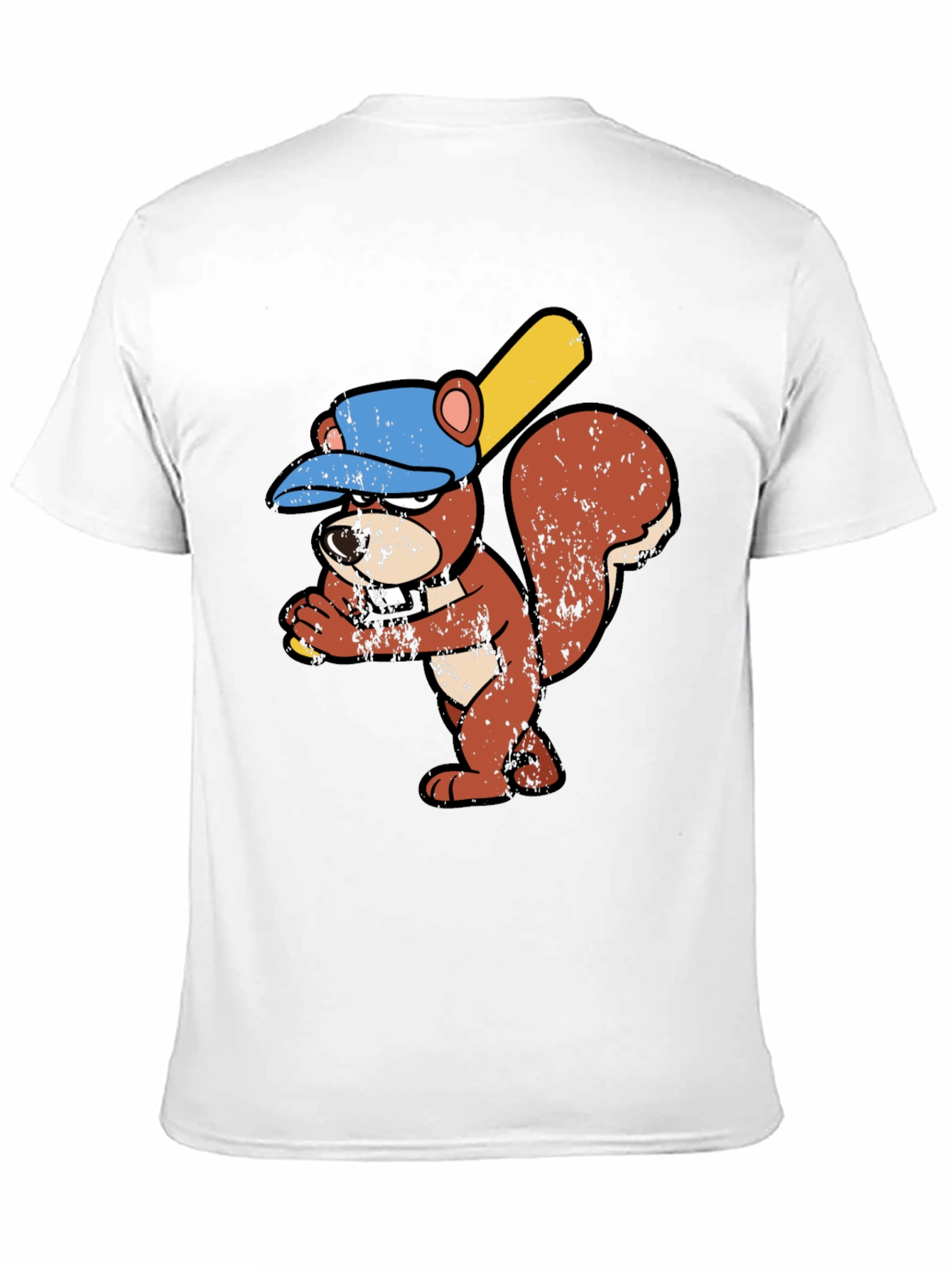 Baseball Squirrel Graphic T-Shirt