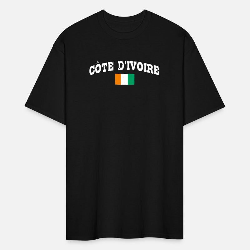Ivory Coast West Africa Elefant Ivorian Flag Map