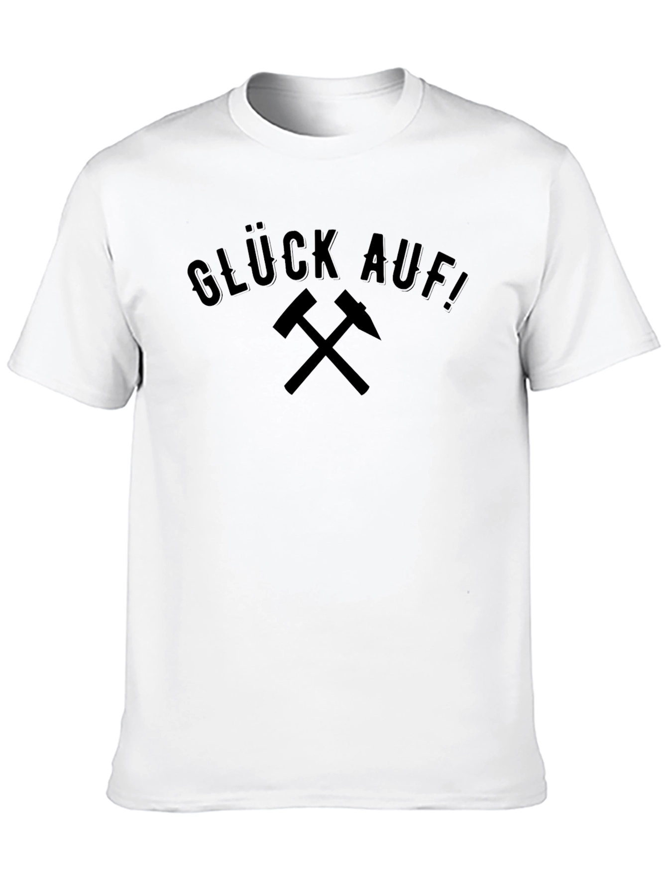 Glück Auf! Miners Greeting Black Graphic T-Shirt