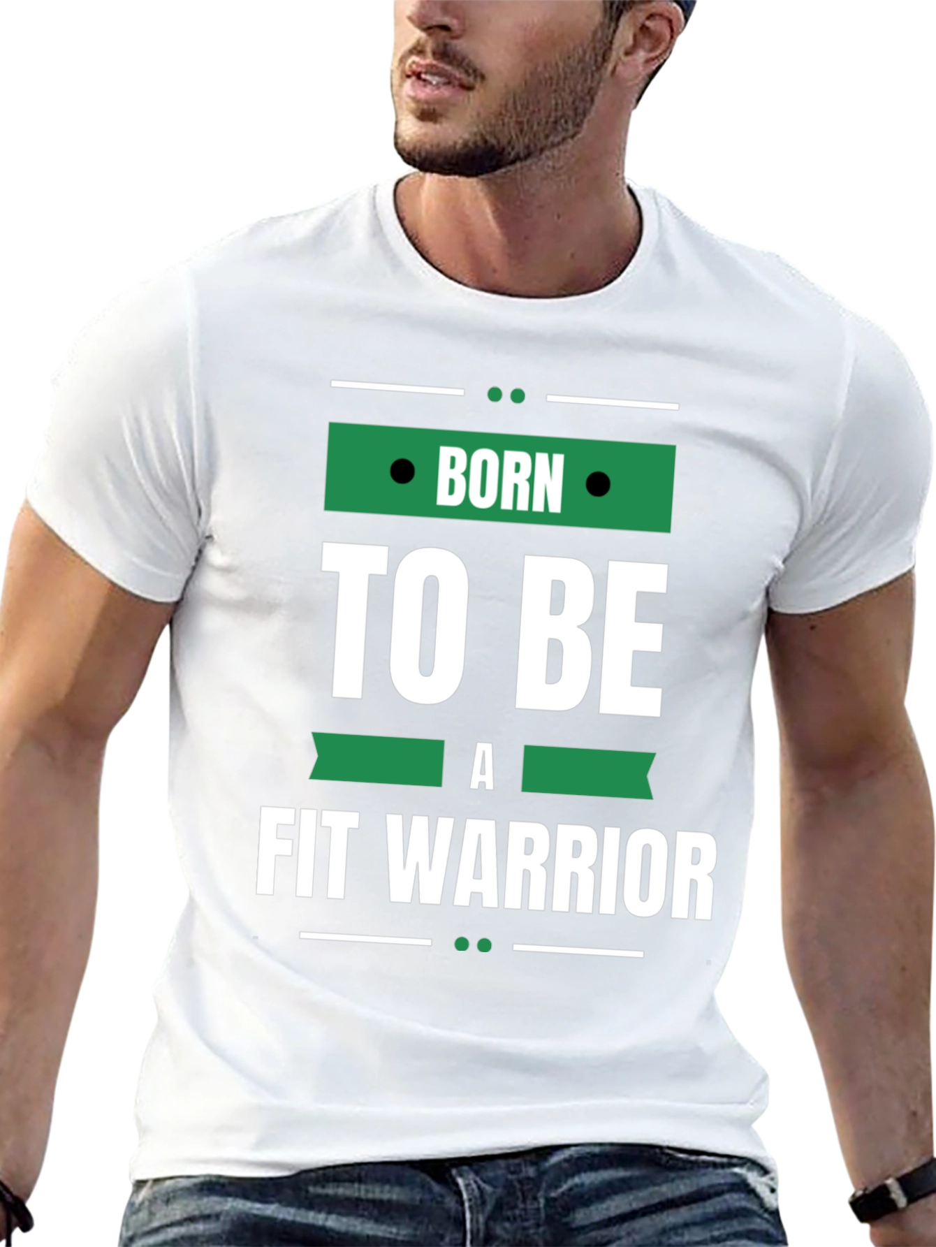 Born to Be Fit Warrior Graphic T-Shirt
