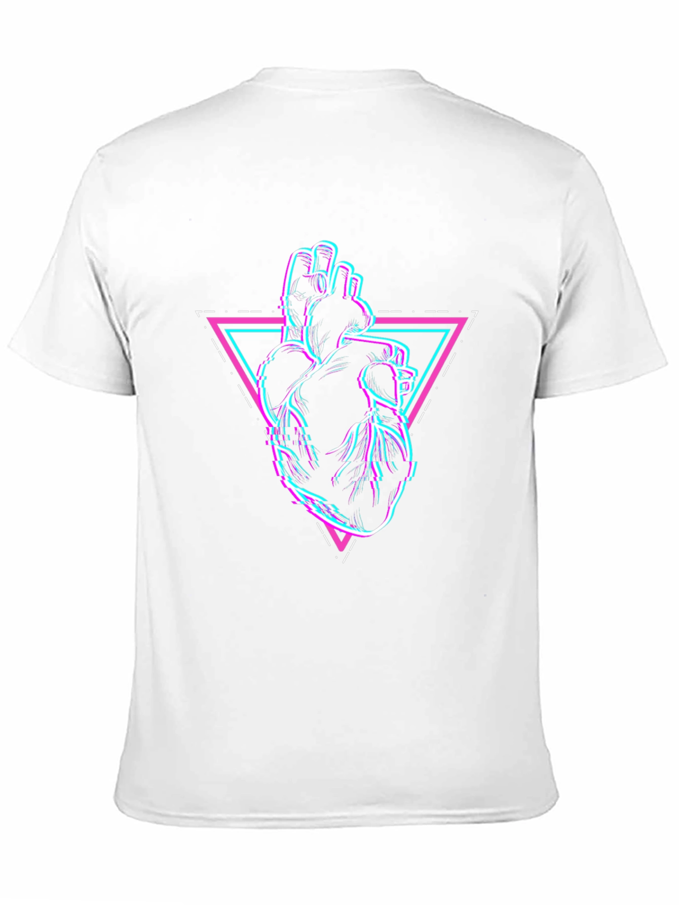 Glitch Heart Graphic Tee - Modern Style
