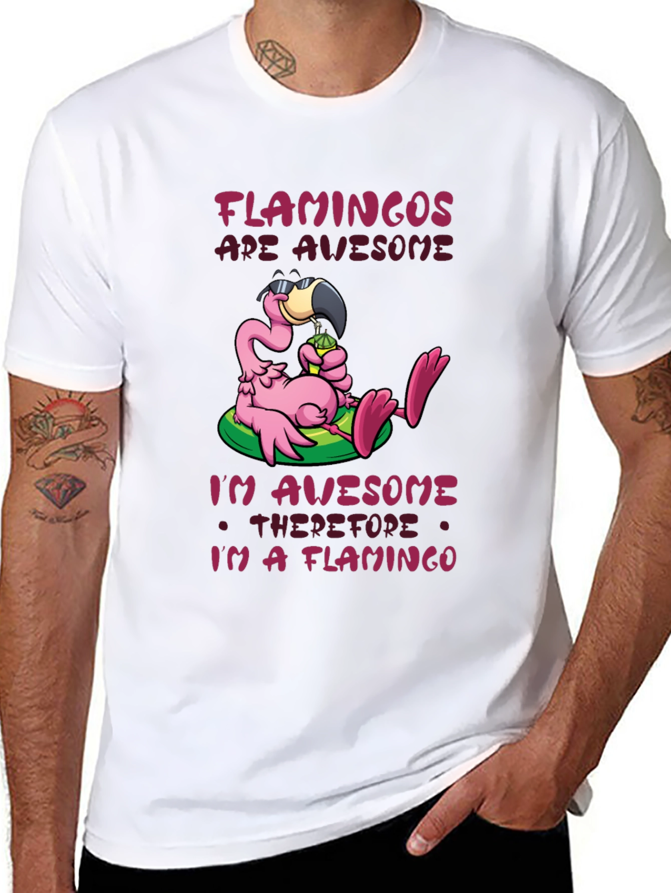 Funny Flamingo Graphic T-Shirt
