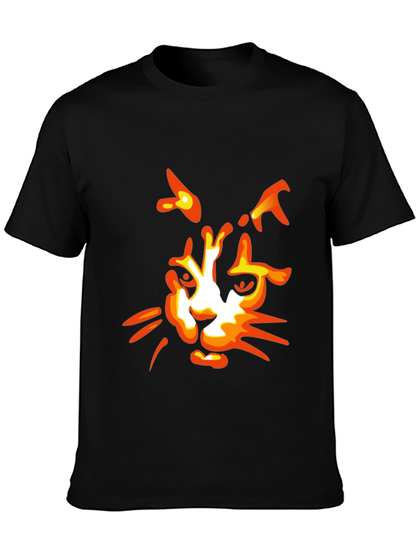 Cool Cat Graphic Tee - Black