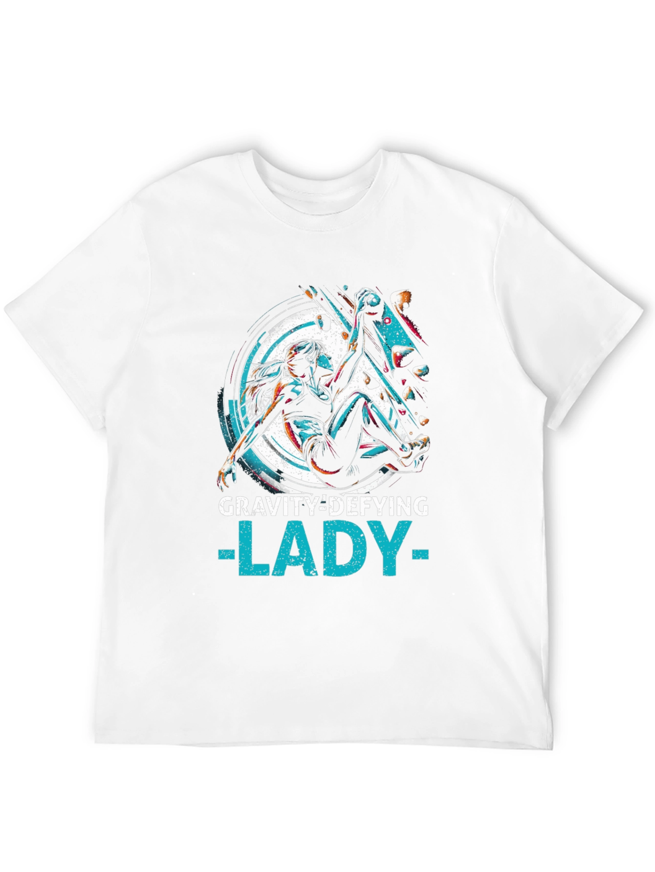 Gravity Defying Lady Tee - Climbing T-Shirt