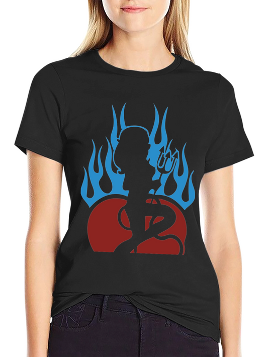 Devil Girl Graphic Tee - Black
