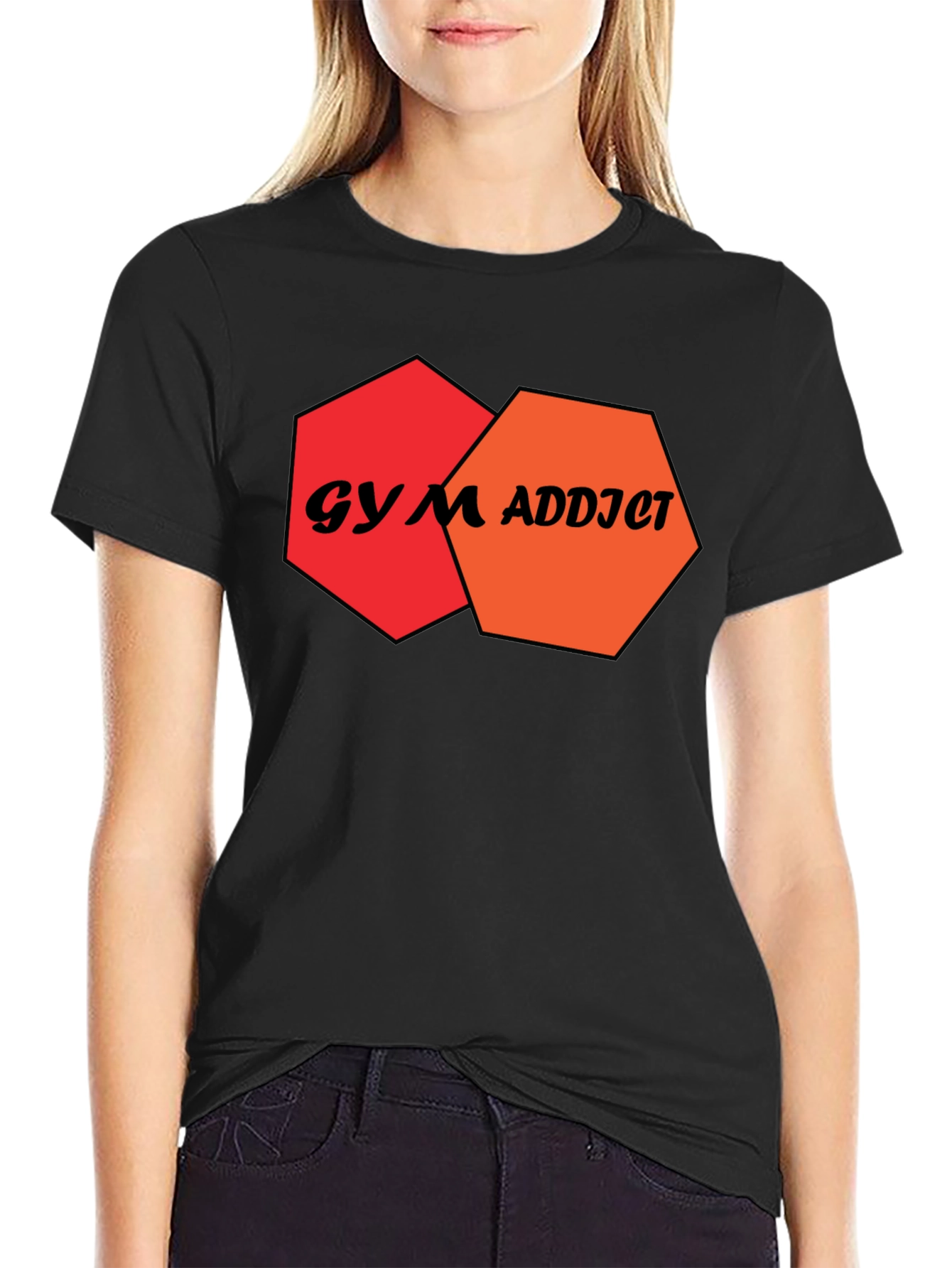 Gym Addict T-Shirt - Mens Black Fitness Tee