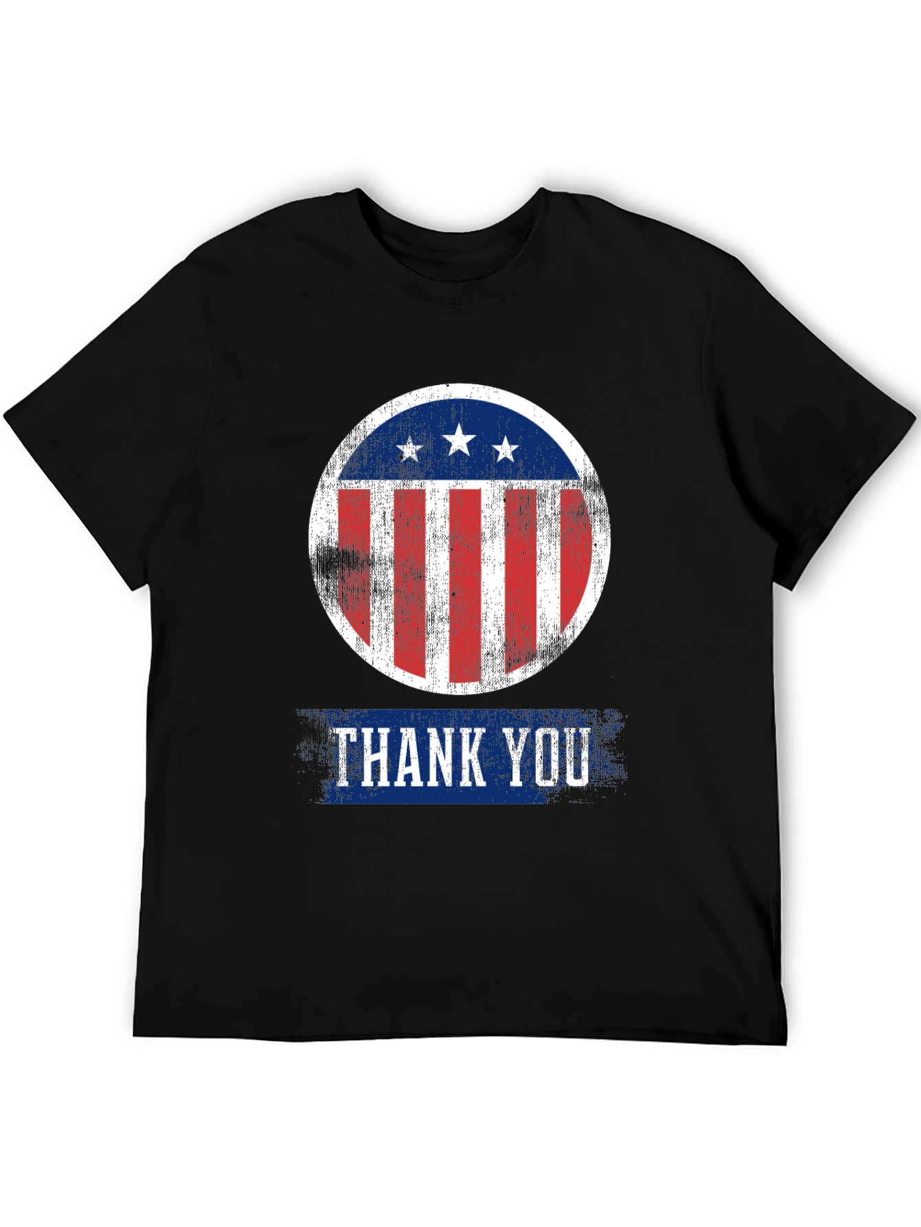 Patriotic Thank You T-Shirt - Distressed Design